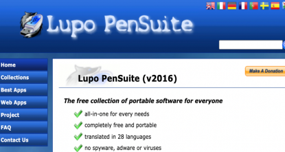 Lupo PenSuite ซอฟต์แวร์ดีๆ แบบฟรีๆ แบบพกพาได้